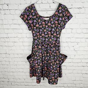 BAND OF GYPSIES | floral flower design cap sleeve sun dress